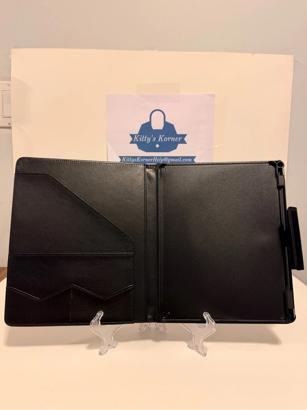 NWOT CoBak Black Premium PU Leather case for Kindle Scribe 3rd Generation